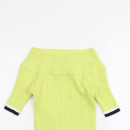Womens UK Size 14 NEXT Green Pullover Jumper