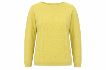 Womens UK Size XL Anna Rose Yellow Pullover Jumper