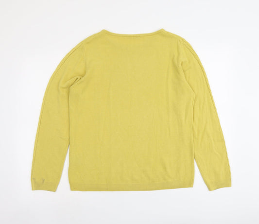 Womens UK Size XL Anna Rose Yellow Pullover Jumper