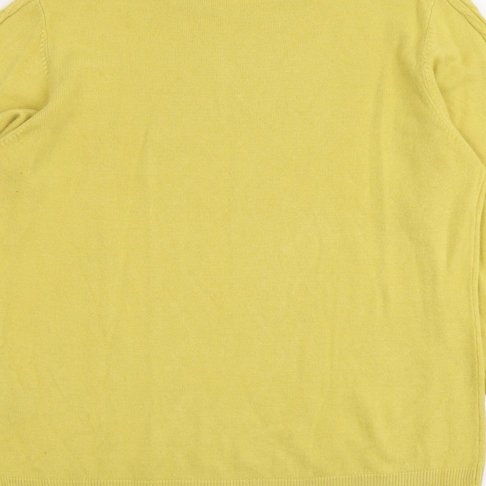 Womens UK Size XL Anna Rose Yellow Pullover Jumper