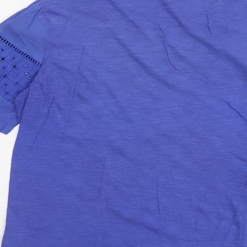 Womens UK Size 10 NEXT Blue Basic Tank