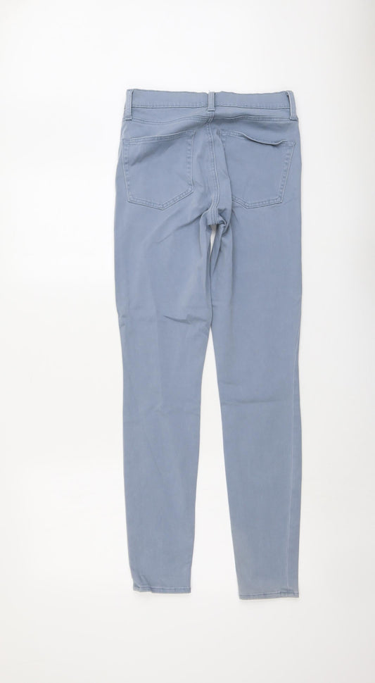 Gap Womens Blue Cotton Skinny Jeans Size 28 in L30 in Regular Button