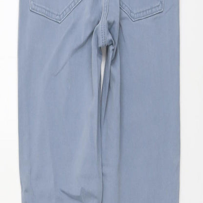 Gap Womens Blue Cotton Skinny Jeans Size 28 in L30 in Regular Button