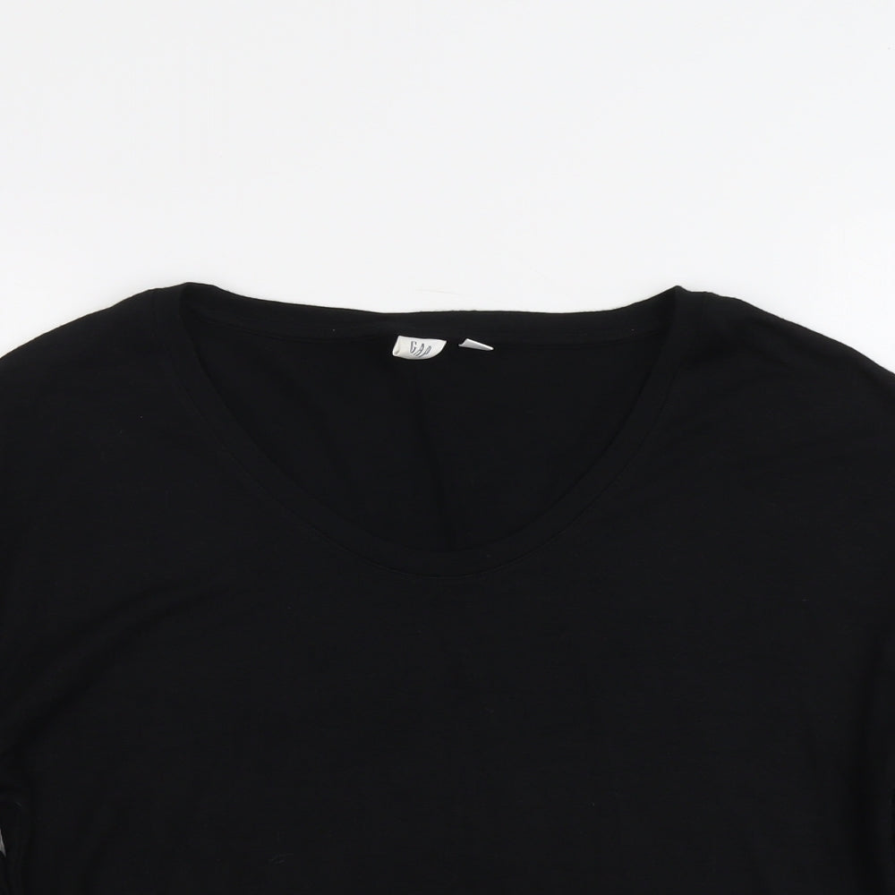 Gap Womens Black Round Neck Acrylic Pullover Jumper Size S