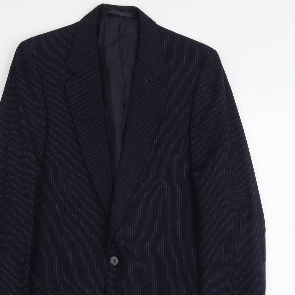 Mens UK Size M Marks and Spencer Regular Blue Suit Jacket