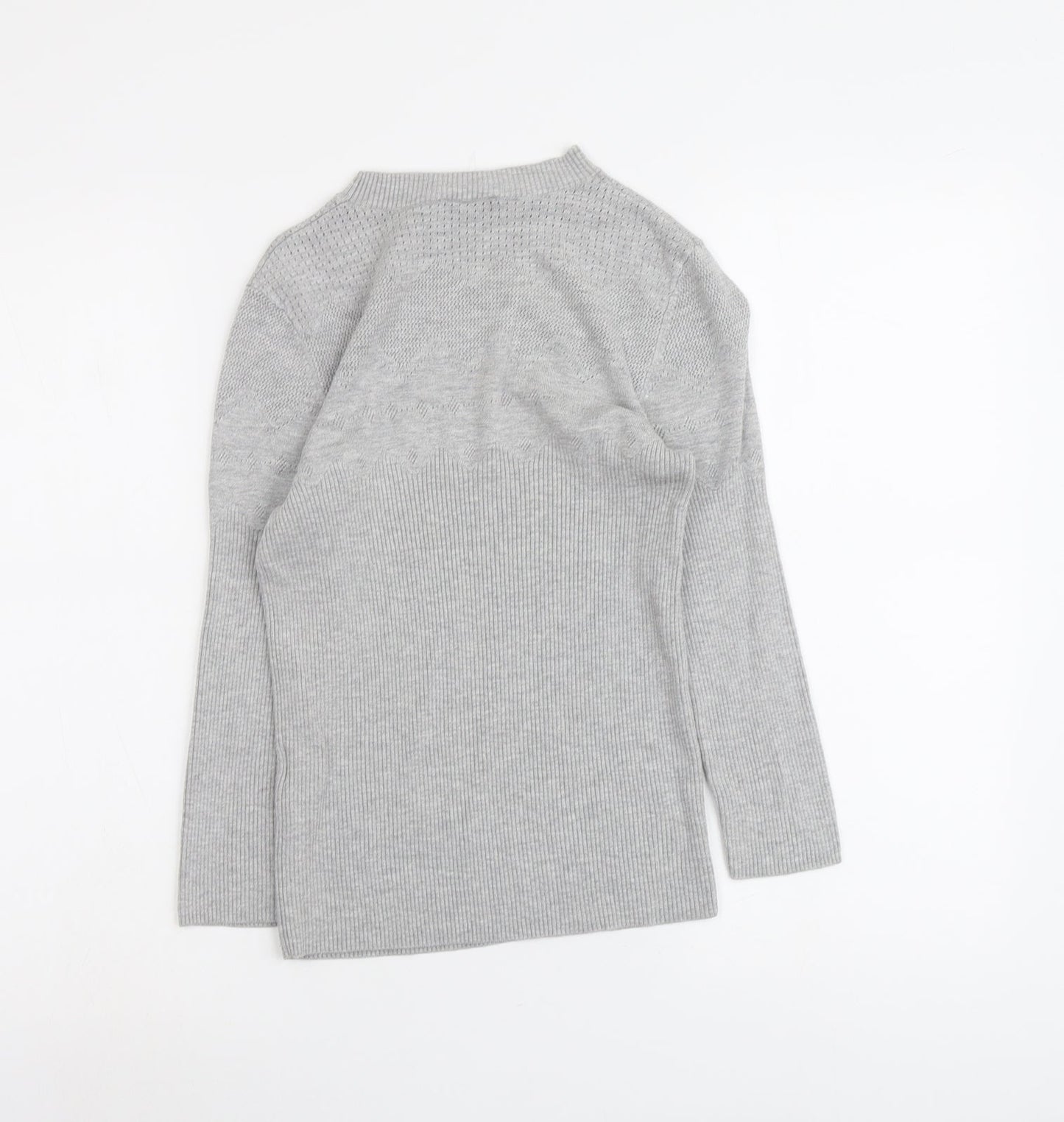 Womens UK Size 12 Warehouse Grey Pullover Jumper