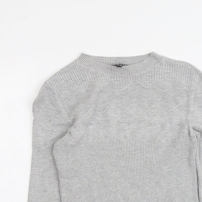Womens UK Size 12 Warehouse Grey Pullover Jumper