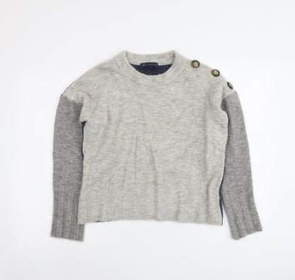 Womens UK Size M Marks and Spencer Grey Pullover Jumper