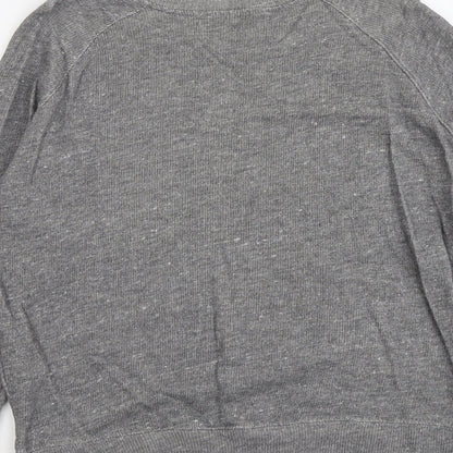 Bershka Womens Grey Cotton Pullover Sweatshirt Size L Pullover - Iconic