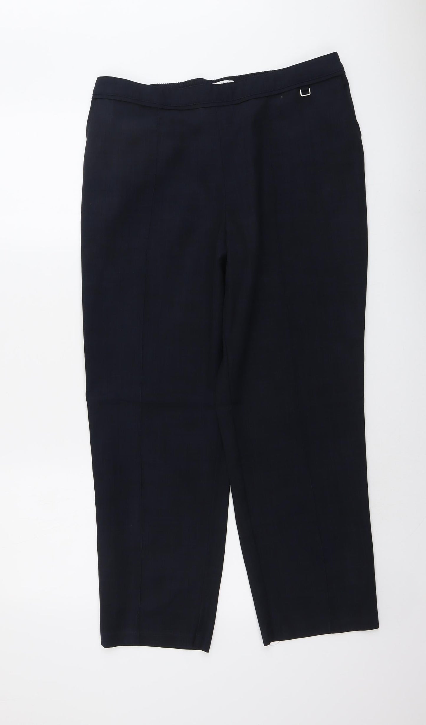 Womens UK Size 16 Marks and Spencer Regular Fit Carrot Blue Trousers