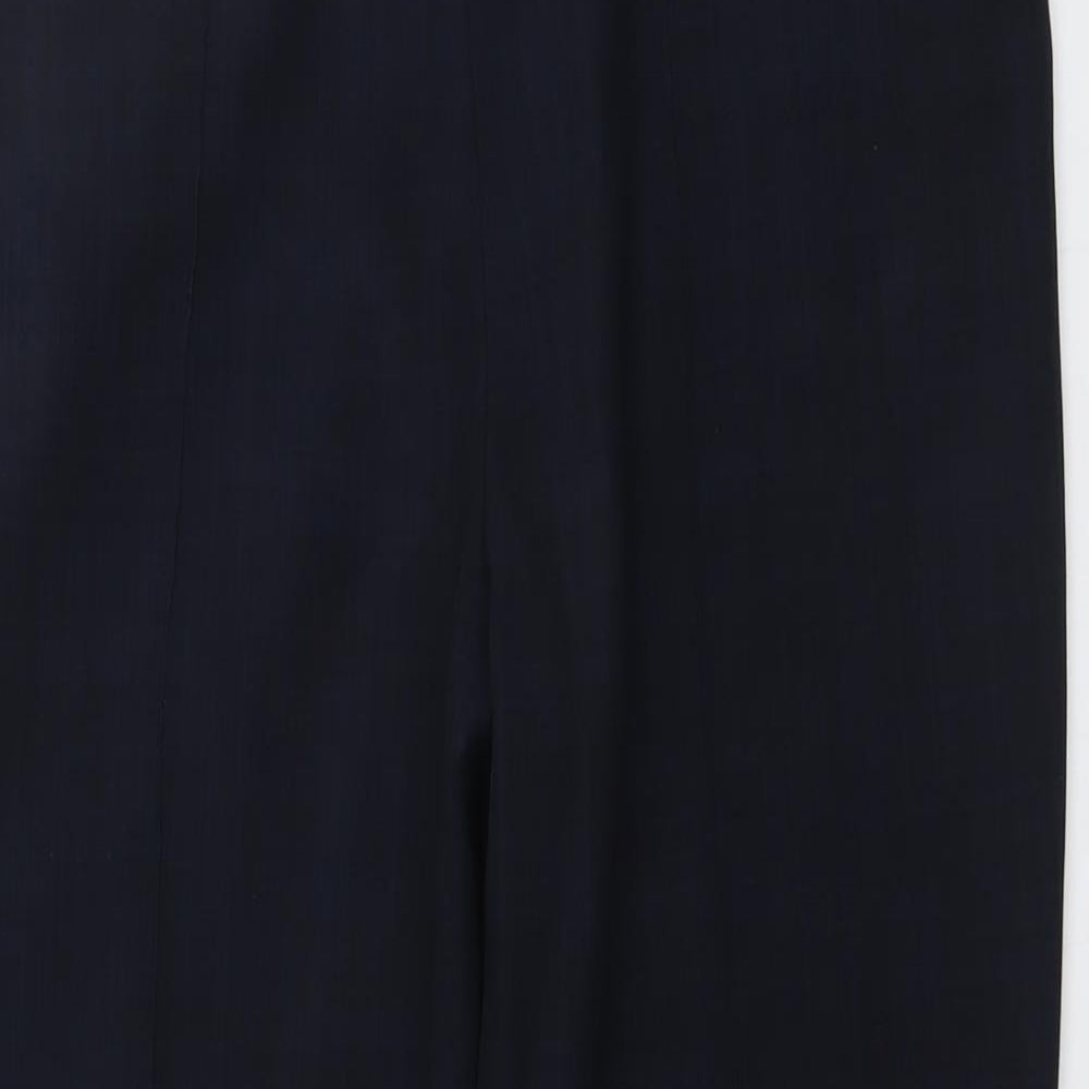 Womens UK Size 16 Marks and Spencer Regular Fit Carrot Blue Trousers