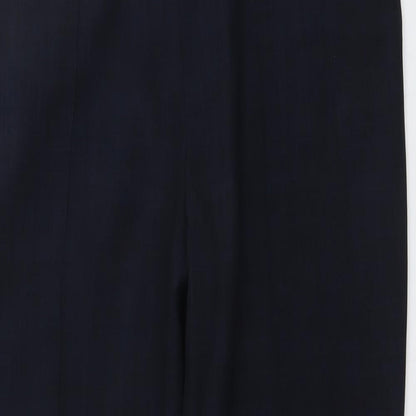 Womens UK Size 16 Marks and Spencer Regular Fit Carrot Blue Trousers