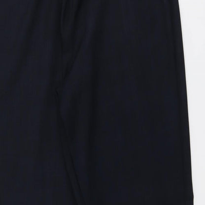 Womens UK Size 16 Marks and Spencer Regular Fit Carrot Blue Trousers