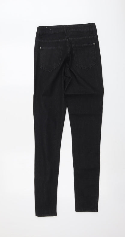 Womens UK Size 8 Janina Regular Fit Skinny Black Jeans