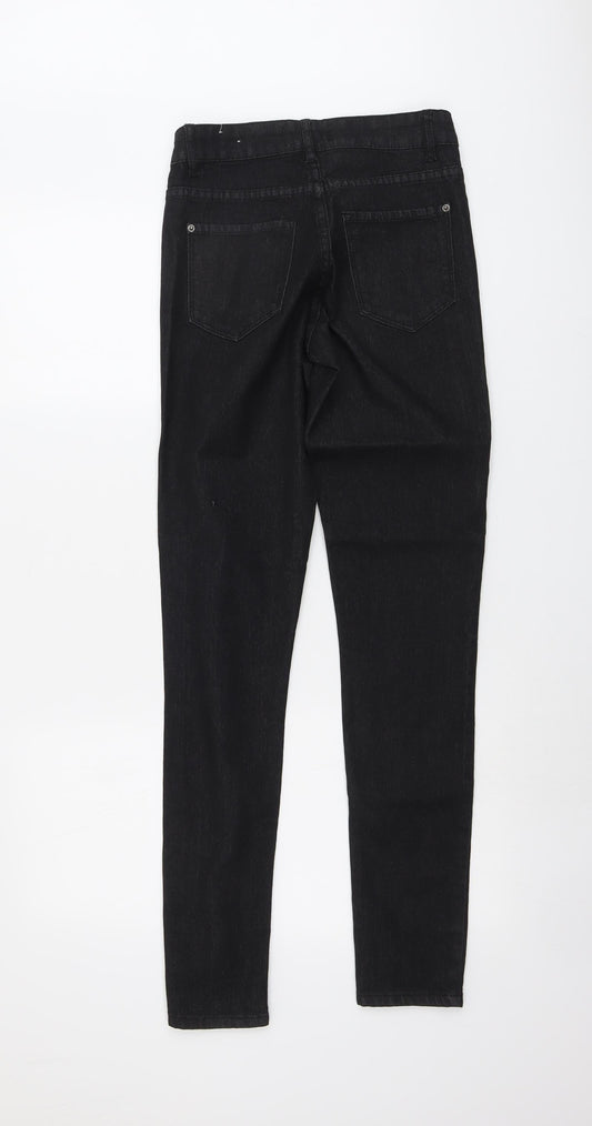 Womens UK Size 8 Janina Regular Fit Skinny Black Jeans