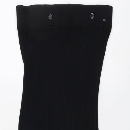 Marks and Spencer Womens Black Viscose Bandage Skirt Size 10