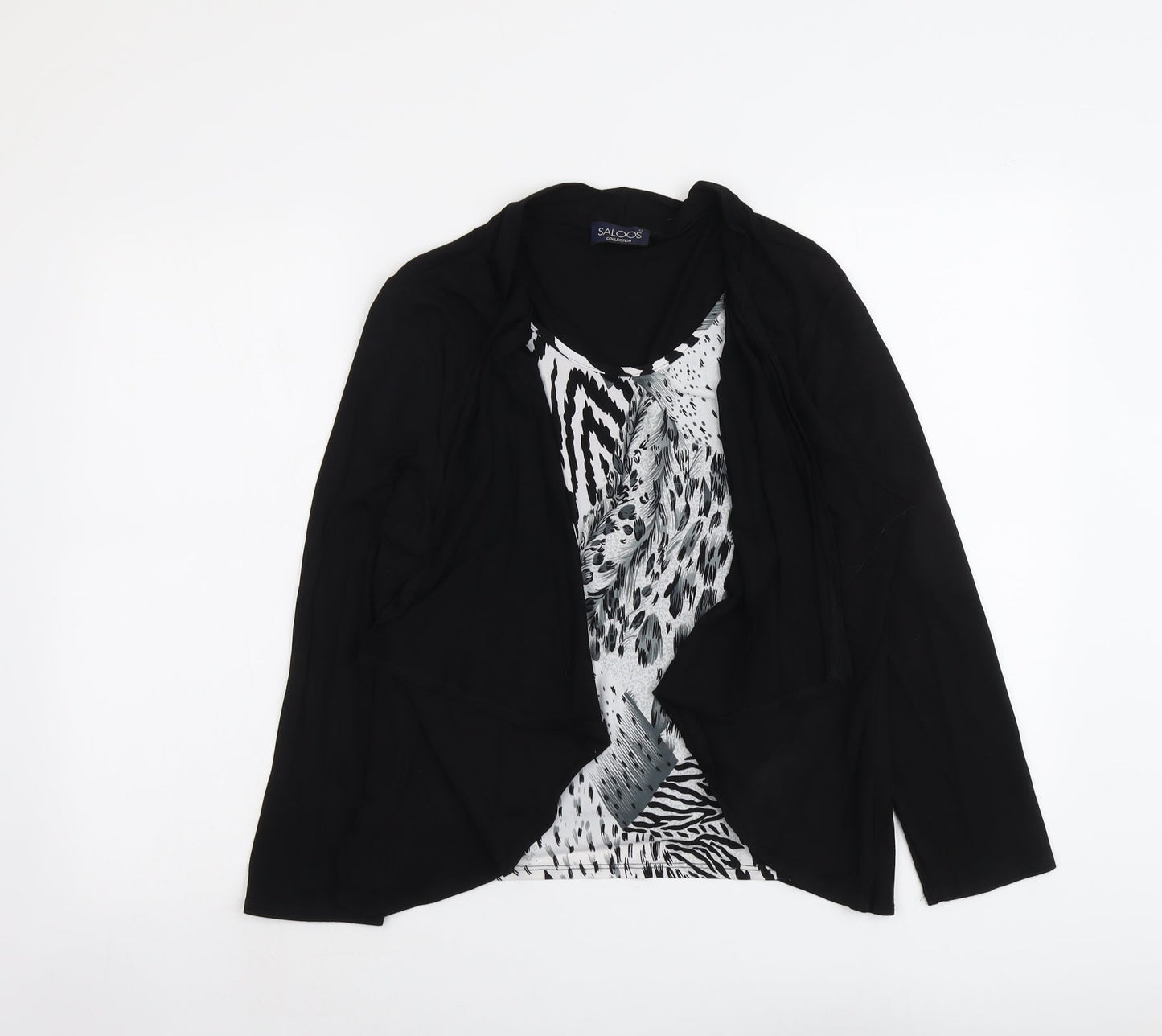 Womens UK Size L Saloos Black Basic Blouse