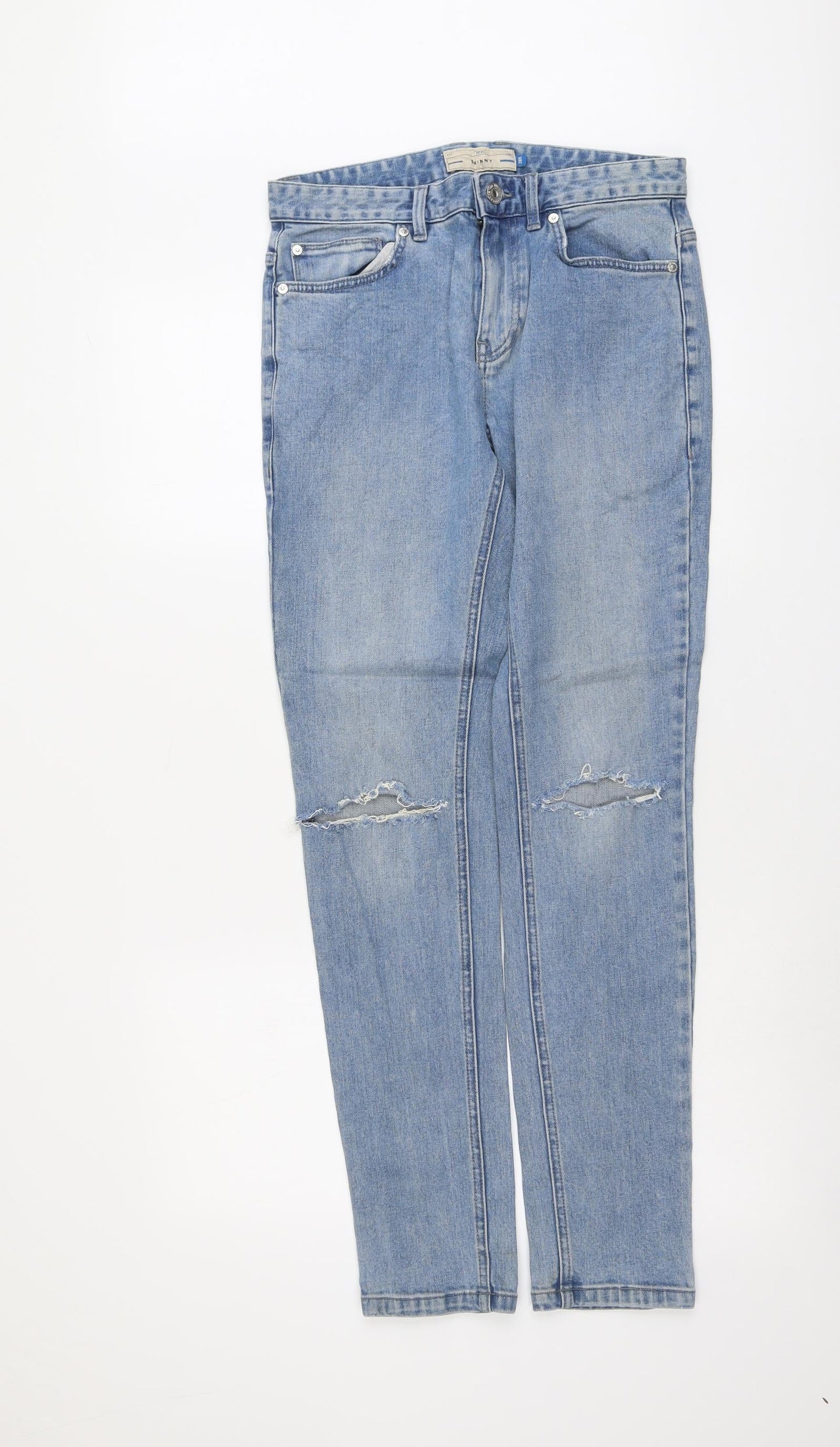 Mens UK Size 28 in NEXT Regular Fit Skinny Blue Jeans