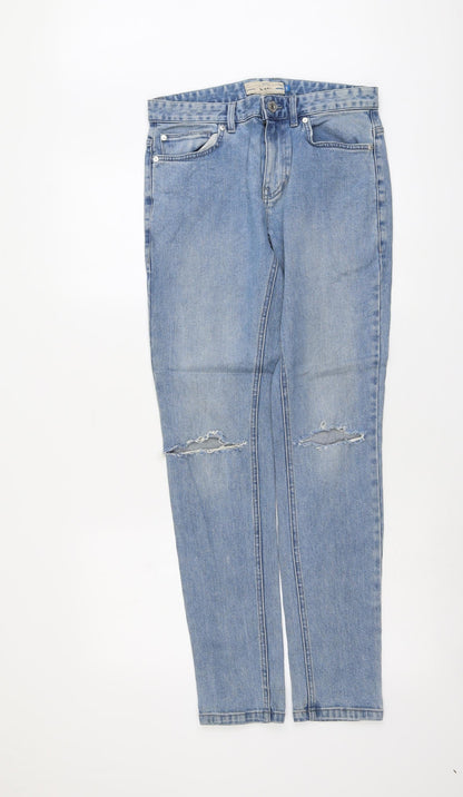Mens UK Size 28 in NEXT Regular Fit Skinny Blue Jeans
