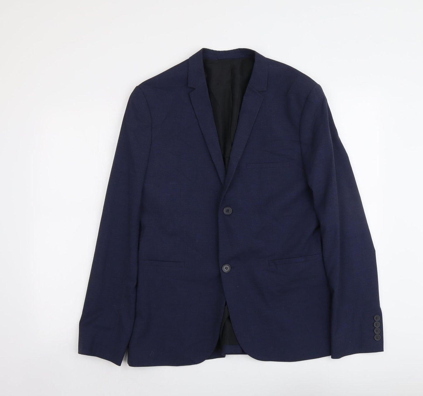 Mens UK Size M H&M Regular Blue Suit Jacket