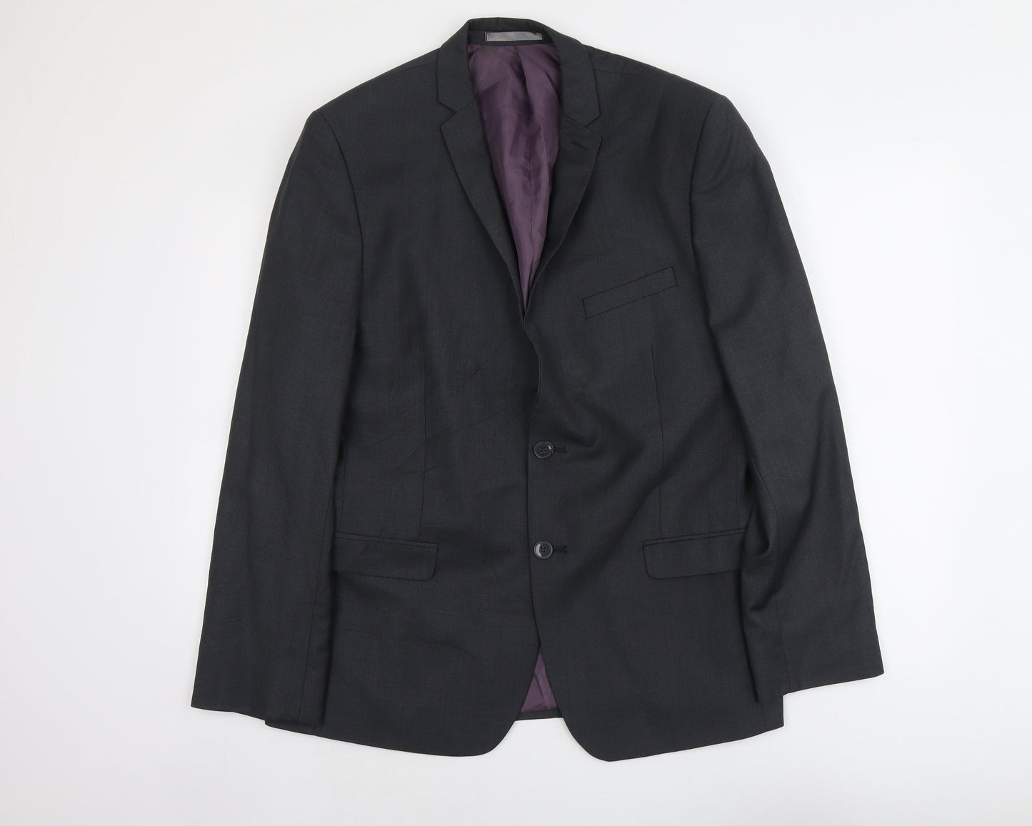 Mens UK Size M Red Herring Regular Grey Suit Jacket