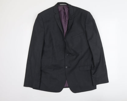 Mens UK Size M Red Herring Regular Grey Suit Jacket