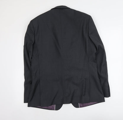 Mens UK Size M Red Herring Regular Grey Suit Jacket
