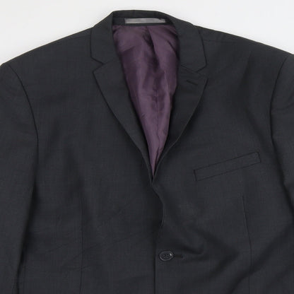 Mens UK Size M Red Herring Regular Grey Suit Jacket
