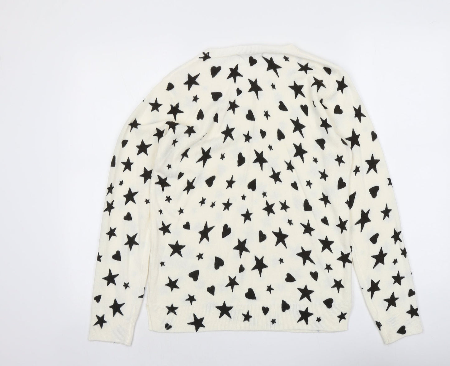 Womens UK Size 12 Marks and Spencer Ivory Pullover Jumper