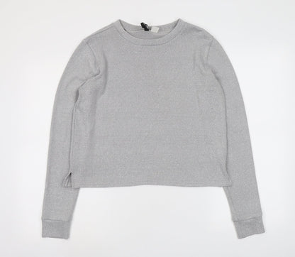 Womens UK Size S H&M Grey Pullover Jumper