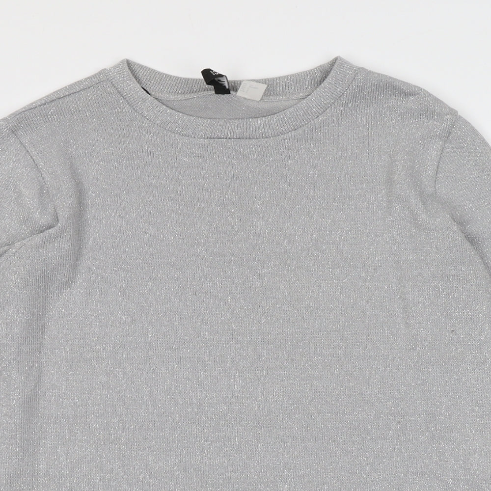 Womens UK Size S H&M Grey Pullover Jumper