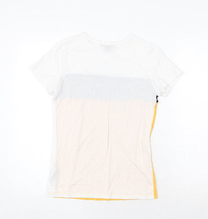 Womens UK Size 6 New Look Multicoloured Basic T-Shirt