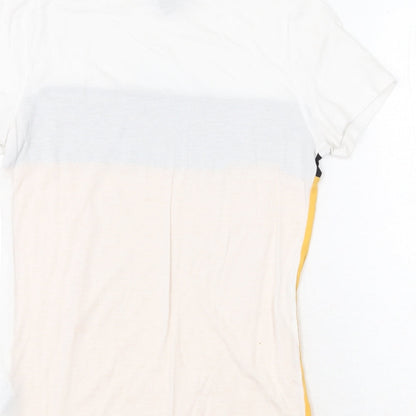 Womens UK Size 6 New Look Multicoloured Basic T-Shirt