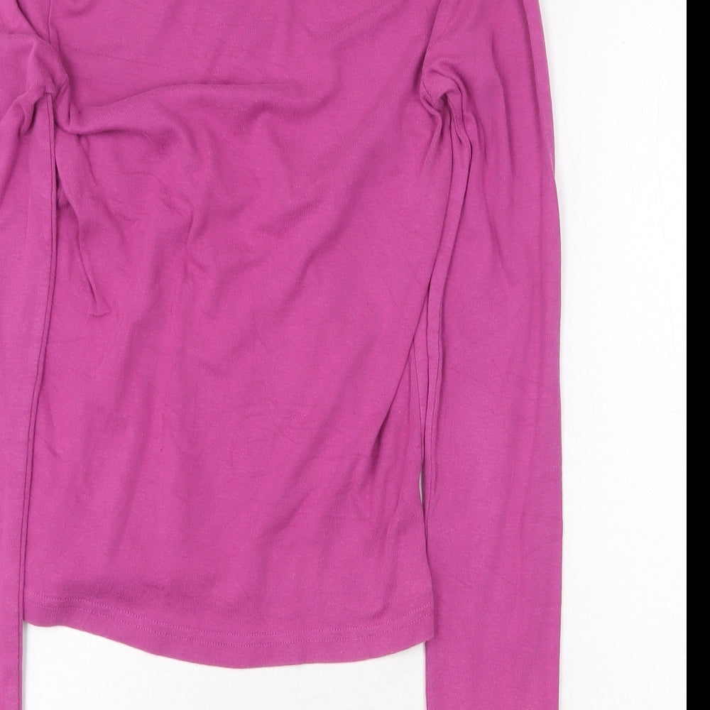 Womens UK Size M Sisley Purple Pullover Jumper
