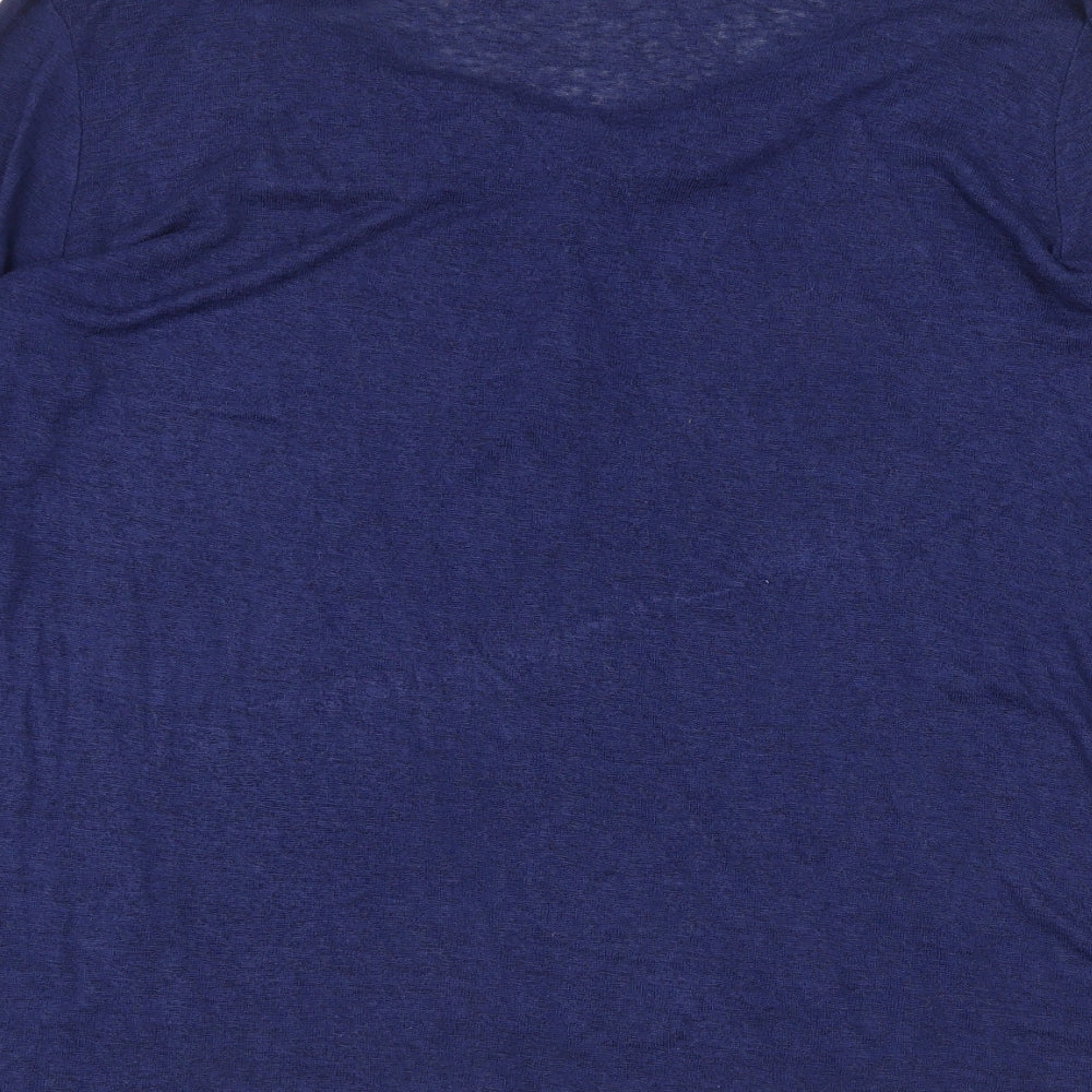 Womens UK Size XL Springfield Blue Henley Jumper
