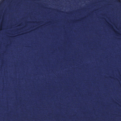 Womens UK Size XL Springfield Blue Henley Jumper