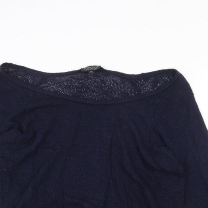 Womens UK Size 6 Topshop Blue Pullover Jumper