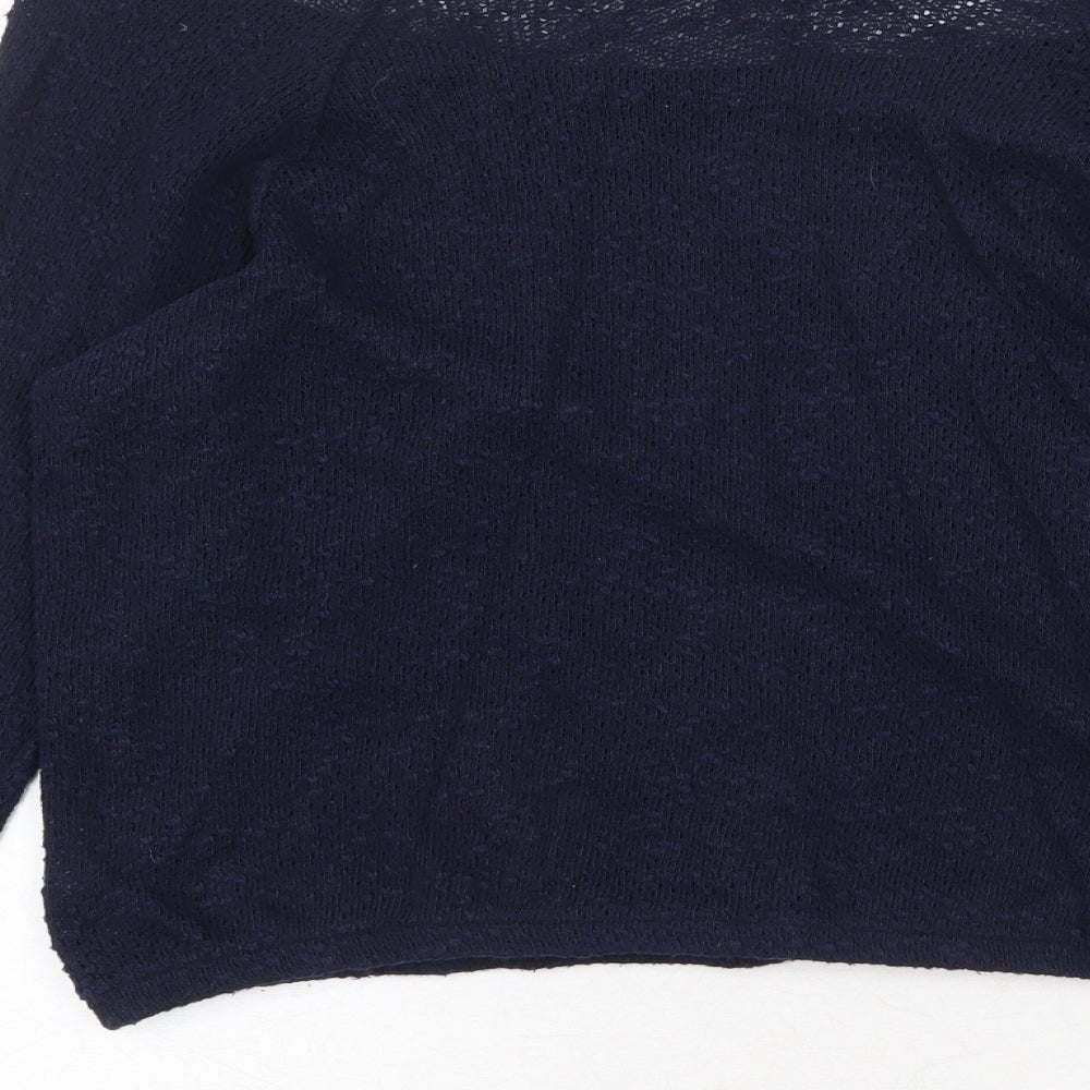 Womens UK Size 6 Topshop Blue Pullover Jumper