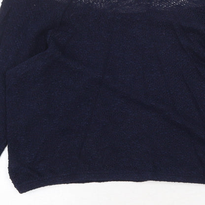 Womens UK Size 6 Topshop Blue Pullover Jumper
