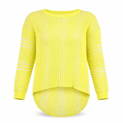 Womens UK Size 8 OPUS Yellow Pullover Jumper