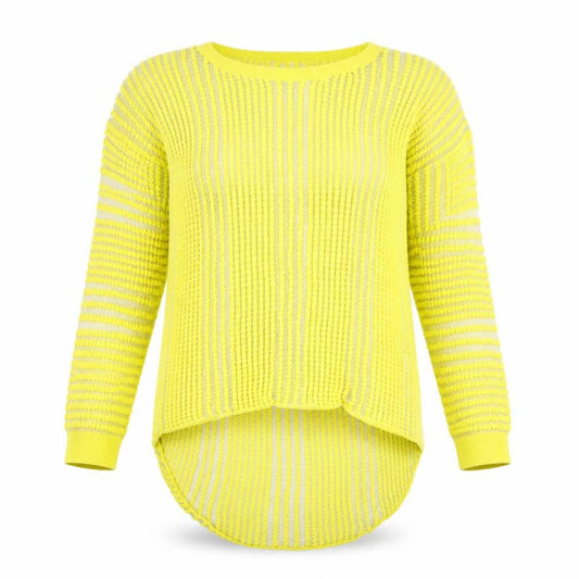 Womens UK Size 8 OPUS Yellow Pullover Jumper