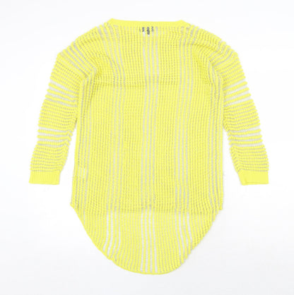 Womens UK Size 8 OPUS Yellow Pullover Jumper