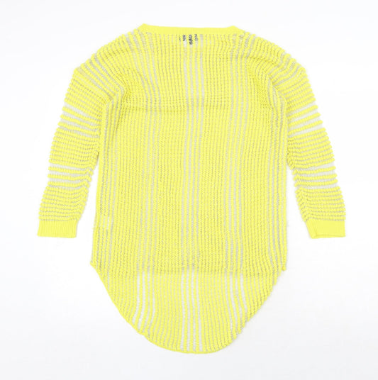 Womens UK Size 8 OPUS Yellow Pullover Jumper