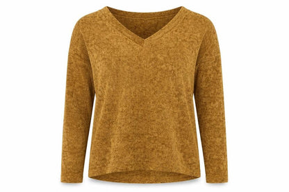 Womens UK Size 12 Capsule Yellow Pullover Jumper
