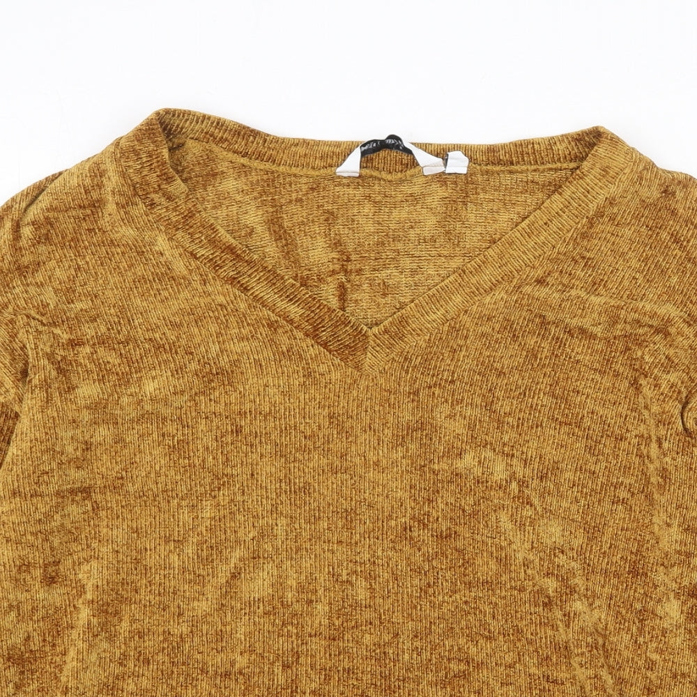 Womens UK Size 12 Capsule Yellow Pullover Jumper