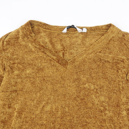 Womens UK Size 12 Capsule Yellow Pullover Jumper
