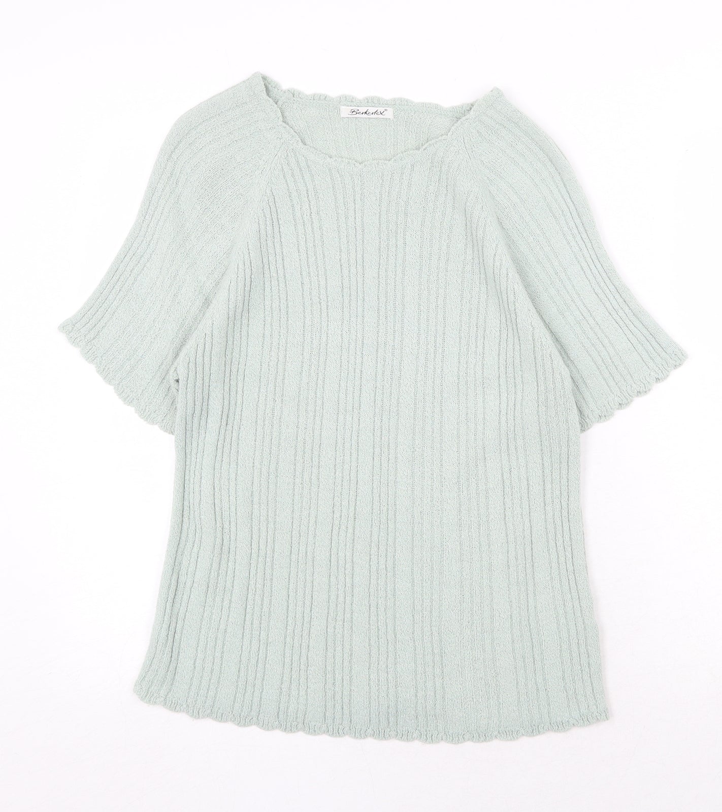 Womens UK Size 14 Berketex Green Pullover Jumper