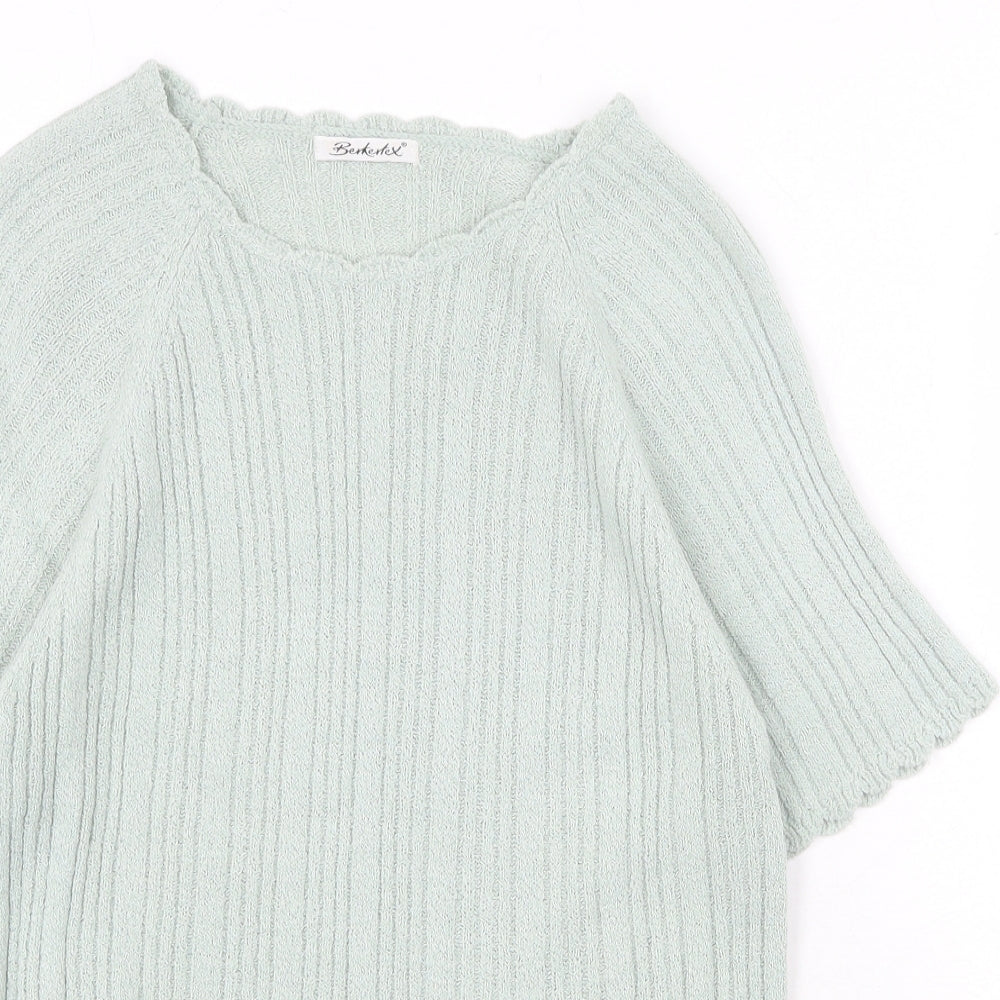 Womens UK Size 14 Berketex Green Pullover Jumper