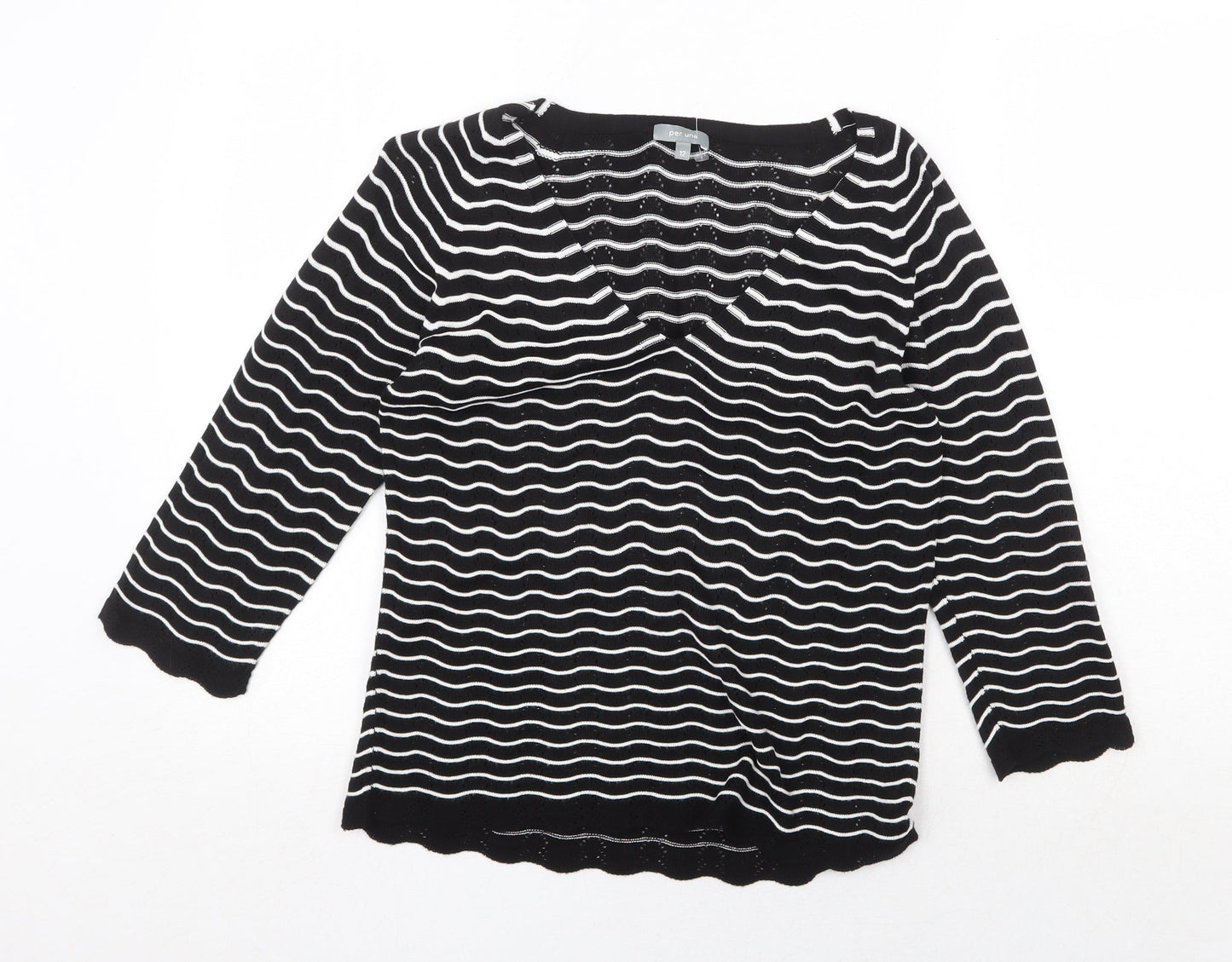 Womens UK Size 12 Marks and Spencer Black Pullover Jumper