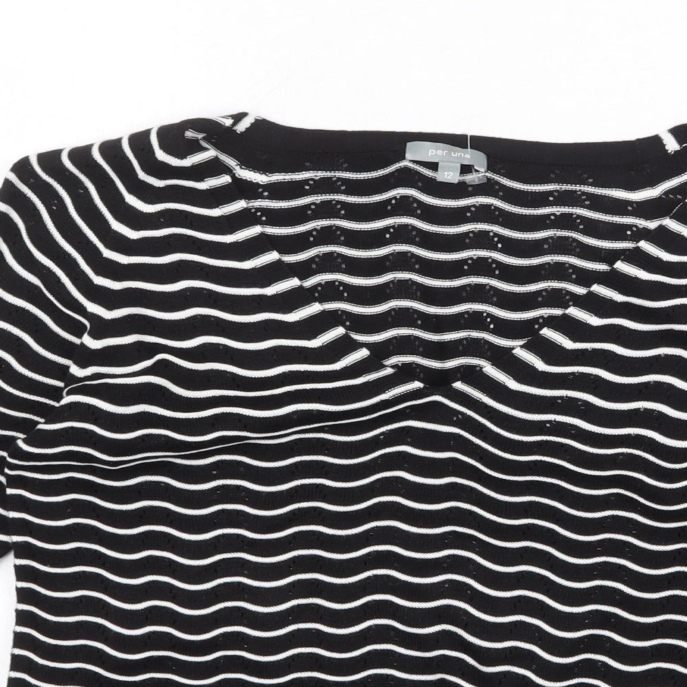 Womens UK Size 12 Marks and Spencer Black Pullover Jumper